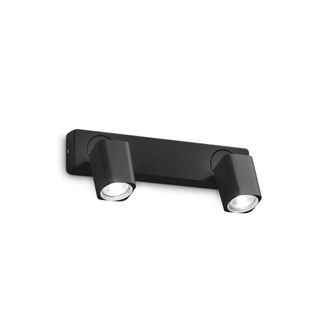 Netlighting Rudy 2 Light Twin Ceiling Spotlight Black