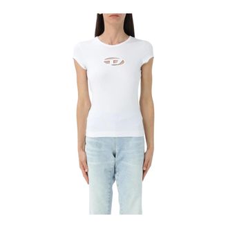 Diesel T-shirts - Dames - Tops - Wit - Maat: M