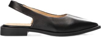 Copenhagen Pointed Slingback Ballerinas - Dames - Ballerinas - Zwart - 39 EU - Leer - Schoenen