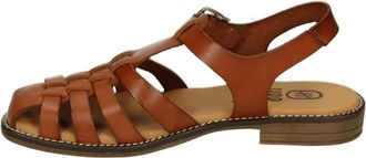 Hee Schoenen, Dames, Bruin, 38 EU, Leer, 26303 Flat Sandalen