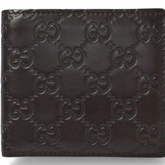 Gucci Dark Brown Leather Wallet (Bi-Fold) (Pre-Owned)