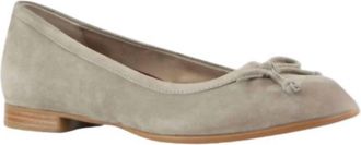 Munro Womens Joslyn Ballet Flat Shoes In Deep Taupe Suede