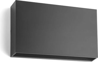 Lindby Lindby - L&aacute;mpara De Pared Led Exterior jarte En Negro Pl&aacute;stico