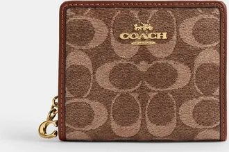 Coach Snap Wallet In Signature Chenille