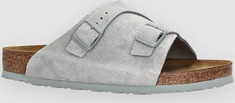 Birkenstock Z&uuml;rich Suede Leather Sandalen grau