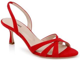 L'agence Colwill Slingback Sandal in Red Suede at Nordstrom, Size 8.5