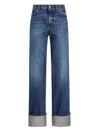 Dolce & Gabbana turn-up cuffs jeans - Blue