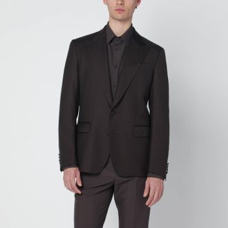 Dolce & Gabbana Giacca monopetto marrone in lana