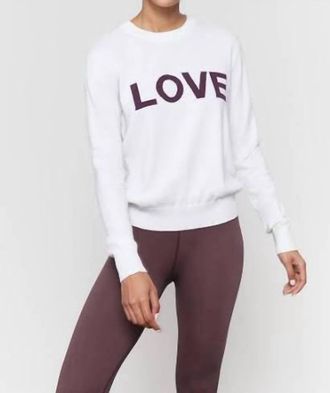 Spiritual Gangster Love Brooklyn Sweater In White
