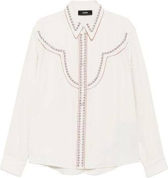 Amiri Eyelet-embellished Western Shirt