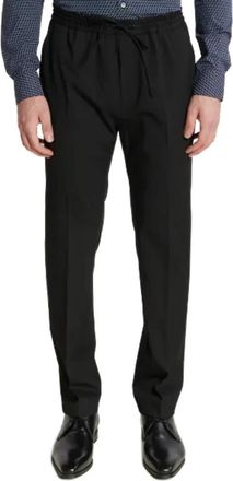 Calvin Klein Pantalone - Heren - Nette broeken - Zwart - L - Leer - Broeken