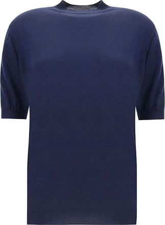 Bottega Veneta Dames, Truien, Blauw, Maat: XS