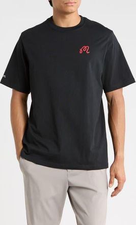 Malbon Golf Bermuda Benchmark Cotton Graphic T-Shirt in Black at Nordstrom, Size Xx-Large