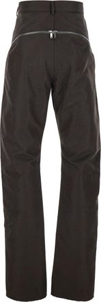 Rick Owens Mens Pants Bolan Banana Brown Stretch Cotton Trousers