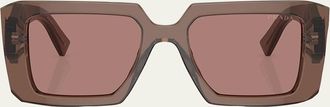 Prada Square Acetate Sunglasses