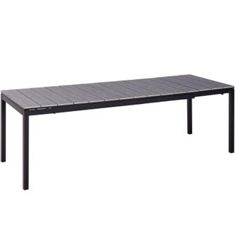 Beliani Beliani - Tavolo da giardino allungabile 198/248 x 90 cm Alluminio Arredo esterno Grigio Tofane