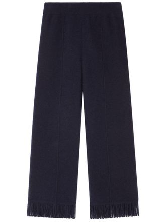 Alanui Pantaloni Finest con frange - Nero