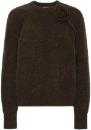 Rotate Trui met ronde hals - Dames - Ronde hals truien - Bruin - S - Truien & Vesten