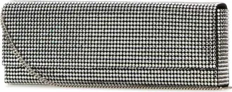 Amina Muaddi Womens Embellished Satin Amini Paloma Clutch Satblasil