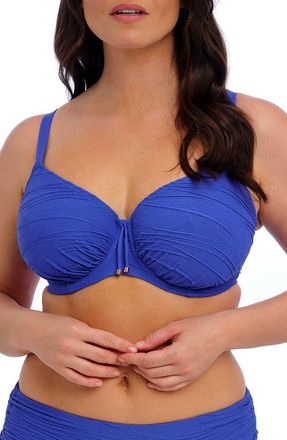 Fantasie Beach Waves Underwire Bikini Top in Ultramarine at Nordstrom, Size 34Gg