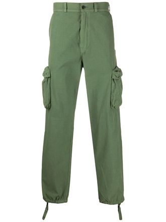 Off-white utility pocket straight trousers - men - Cotton - 30 - Green