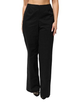 Bencivenga Wool Blend Pinstripe Straight Leg Womens Pants
