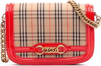 Burberry Pre-owned Womens Canvas Crossbody Bag Chain Strap - Beige Textile - One Size