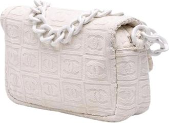 Chanel Pre-owned Shoulder Bags, female, White, Size: ONE SIZE Pre-owned Vintage Shoulder Bag