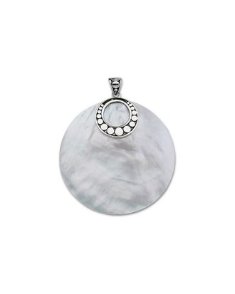 Samuel B. Silver Pearl Circle Pendant