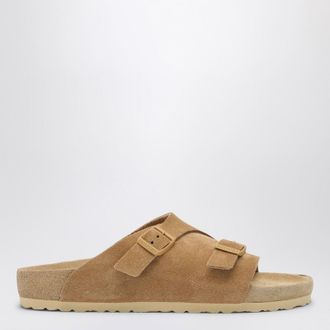 Birkenstock Slide Zürich Exquisite cream coloured in suede