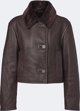 Joseph Liri shearling-trimmed leather jacket