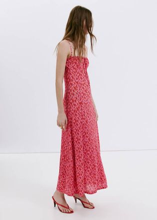 Mango Vestito plissettato stampa floreale rosa - Donna - XXS - MANGO
