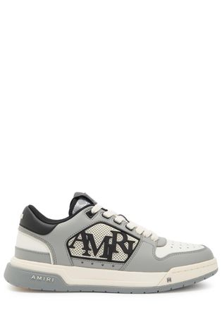 Amiri Classic Logo-appliqu&eacute;d Leather Sneakers - Grey - 45 (IT45 / UK11)