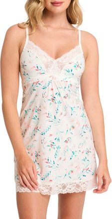 Montelle Intimates Lace Bust Support Chemise in Paradise at Nordstrom, Size 3X-Large