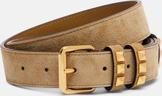 Valentino Garavani Cintura Rockstud in suede