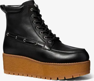 Michael Kors Kenny Leather Platform Boot