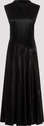 Jil Sander Cupro lange jurk