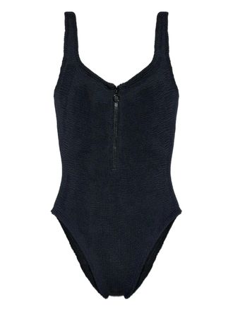 Hunza G Dallas swimsuit - women - Elastane/Polyamide - One Size - Black