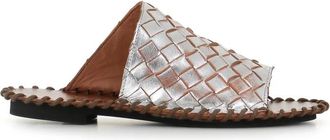 Alexander Hotto Mule - Dames - Sandalen - Grijs - 40 EU - Leer - Schoenen