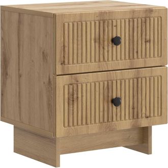 vidaXL Armario De Noche Roble Artisan 43 X 34,5 X 47,5 Cm Vidaxl