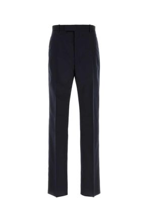 Jil Sander Navy Blue Straight Pants