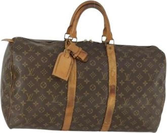 Louis Vuitton Pre-owned Weekend Bags, female, Brown, Size: ONE SIZE Pre-owned Weekend Bag