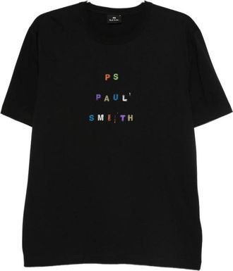 Paul Smith Zwart Logo Katoenen T-shirt - Heren - T-shirts - Zwart - XL - Katoen - Tops