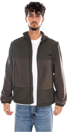 Carhartt Work in Progress Edmore Sweaterjack - Heren - Fleece jassen - Groen - XL - Polyester - Fitness