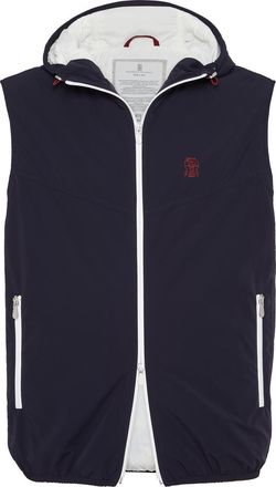 Brunello Cucinelli Nylon vest with padding in Navy Blue at Nordstrom, Size Xxx-Large Eu