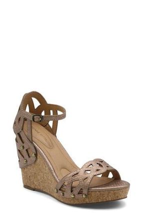 Adrienne Vittadini Carolina Wedge Sandal in Copper at Nordstrom Rack, Size 8