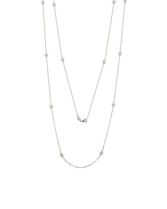 Suzy Levian 14K 0.60 Ct. Tw. Station Necklace