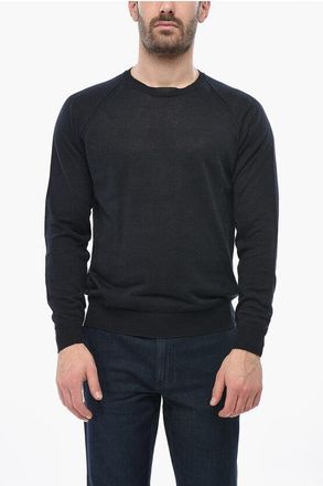 HUGO BOSS Linen-Blend Crewneck Sweater size L