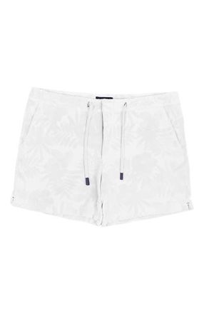 Lords of Harlech Farm Floral Towel Short in Farm Floral White at Nordstrom, Size 32