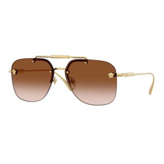 Versace Mens Black Aviator Sunglasses VE2296 1002/13
